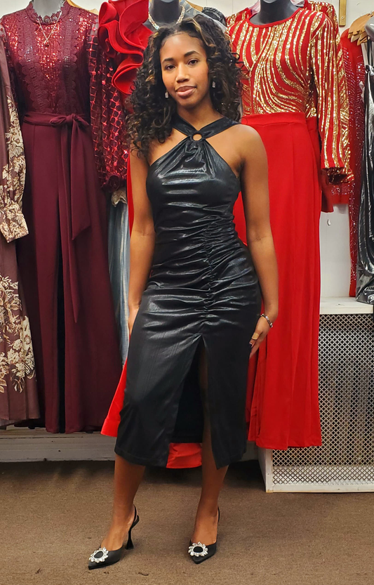 Night Out Metallic Dress