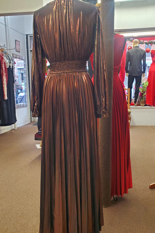 Bronze Sophisticated Metallic Dress