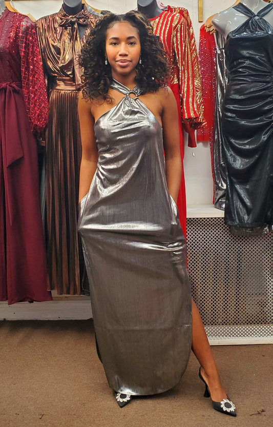 Night out Metallic Gown